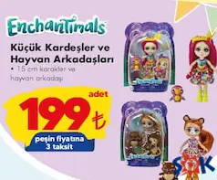 ENCHANTİMALS OYUNCAK KÜÇÜK KARDEŞLER VE HAYVAN ARKADAŞLARI